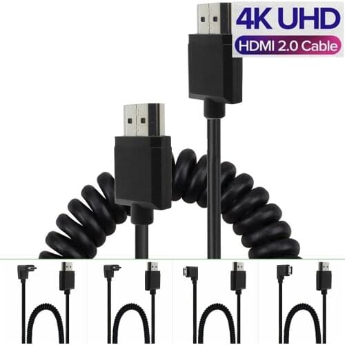 OD 3,0mm Super Super Soft HDMI-kompatibel 2,0 männlich zu Micro & Mini HDMI männlichen Dünne Kabel 2k 4k hd @ 60hz Licht-gewicht