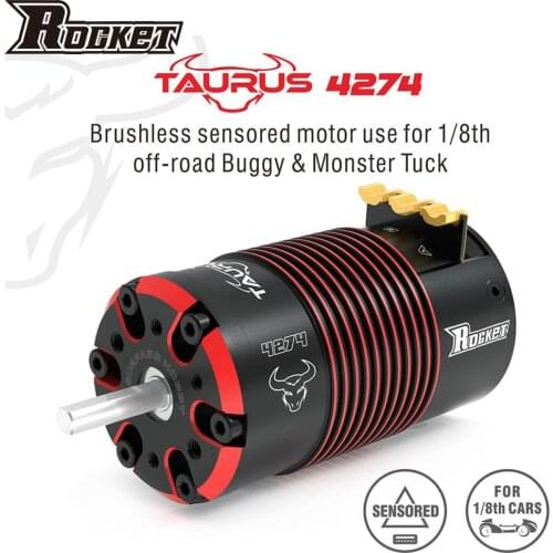 Surpass Hobby Rocket 4274 V2 1400KV 1500KV 1700KV 1950KV 2200KV Sensored Brushless Motor for 1/8 RC Boat On-Road Off-Road Car
