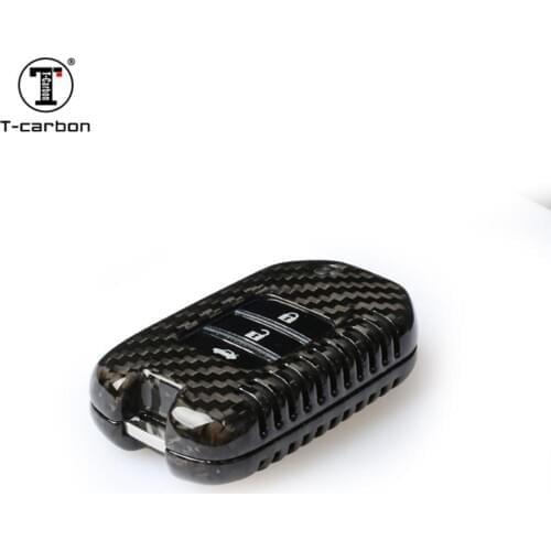 T-CARBON Carbon Fiber Key Case Key Shell For Civic