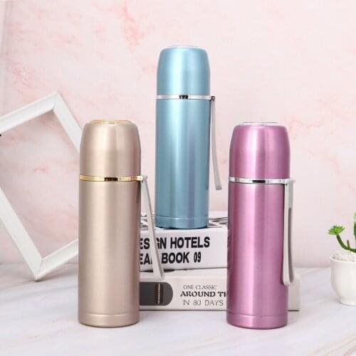 Stainless Steel Bullet Outdoor Thermos Cup Portable Double-layer Heat Insulation and Anti-scalding Homeware Creative Water Cup