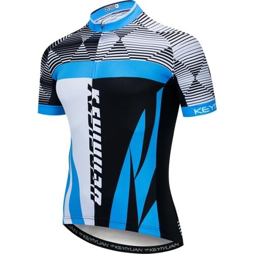 2019 Keyiyuan Spring and Summer Road Cycling Clothing Mens Breathable Quick-drying Short Sleeve Tops