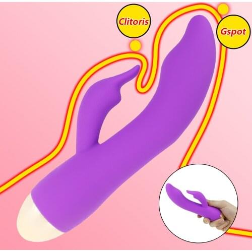 Vibrator G-spot 10 Speed USB Rechargeable Powerful Dildo Rabbit Vibrating for Women Clitoris stimulation sex toy for tws Massage