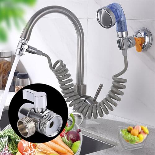 High Quality Home Bathroom Kitchen Basin Sink Faucet Brass Diverter Polished Chrome Water Tap Filter Valve Replacement Part