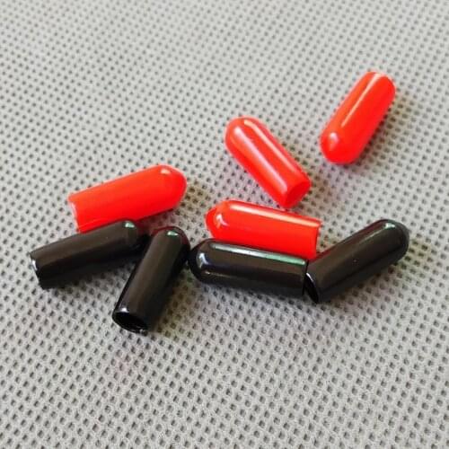 100pcs/lot 6mm End cap PVC Plastic Cable wire thread waterproof cover vinyl End cap PVC rubber steel pole tube pipe protecting