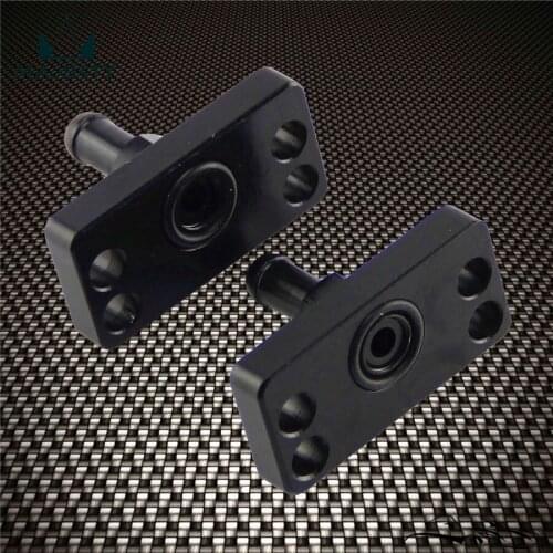 2PCS NEW FUEL RAIL ADAPTER With 6mm Tail For DC2 D15 D16 B16A B18C Black
