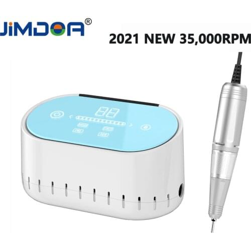 2021NEW 35000RPM Manicure Machine Electric Nail Drill Machine 60W Electric Nail File LED Display Nail Drill Polisher Nail Salons