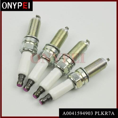 4pcs/lot Iridium Spark Plug PLKR7A A0041594903 For Mercedes Benz C250 C230K CL550 SL550 SLK250 E550 GL450 ML550 C350 E350 SLK3