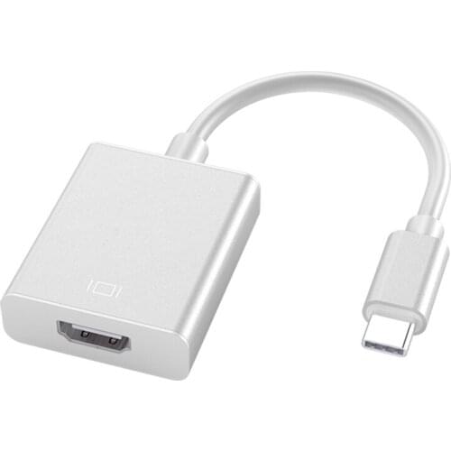 HOJIWI USB C to HDMI Adapter 4K 30Hz Cable Type C HDMI for Huawei Mate P20 ProMacBook Samsung Galaxy S10 USB-C HDMI Adapter AB11