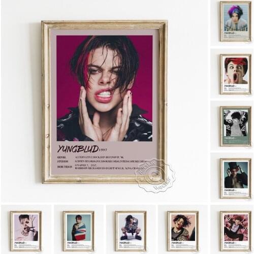 Alternative Rock Singer Yungblud Fashion Chic Poster, Pop-punk Music Fans Collection, Star Portrait Cool Boy Home Decor Picture