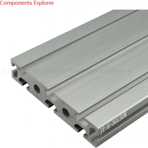 Arbitrary Cutting 1000mm 30150W Aluminum Extrusion Profile,Silvery Color