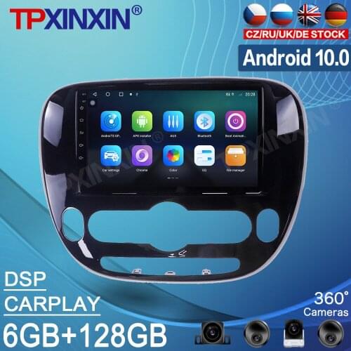 Android 10.0 6+128GB For KIA SOUL 2 2013 2014-2019 Car Tape Radio Recorder Multimedia Player Stereo GPS Navi Video PX6 Head Unit