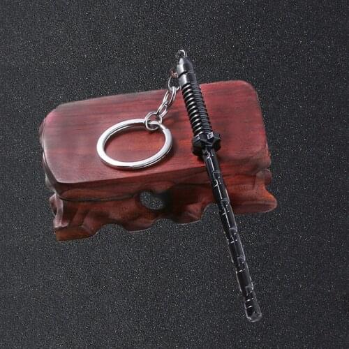 Endgame Black Widow Keychains Thor Thanos Iron Man Black Stick Weapon Llavero Keyring For Fans Accessories