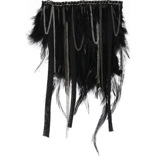 6 Styles Rhombic Fashion Tassel Chain Shoulder Board Badges Rhinestone Epaulet Epaulette