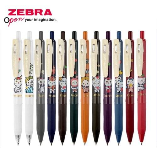 1PCS ZEBRA Gel Pen JJ15 Retro Twelve Constellation Limited Press Type Colored Pen Student Supplies To Take Notes 0.5MM