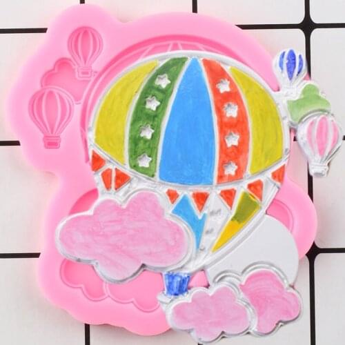 Hot Air Balloon Cookie Baking Fondant Cake Decorating Tools Cupcake Topper Silicone Mold Party Candy Chocolate Gumpaste Molds