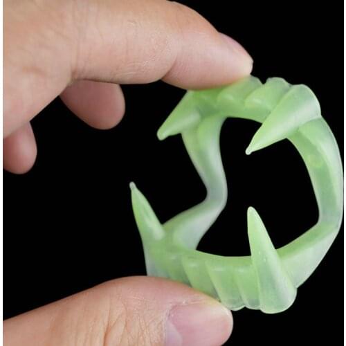 Halloween Toy Fake Vampire Teeth Party Decoration for Kids Adults Halloween Party Prop Masquerade Cosplay Makeup Funny Dentures