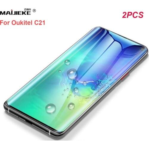 2PCS Soft Front Hydrogel Film for Oukitel C21 6.3 inch Screen Protector Nano Protective Film Not Glass
