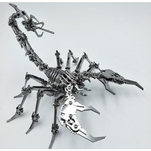 Scorpion 3D Metal Puzzle Diy Model Kit Detachable 3D Puzzle Jigsaw Puzzle Toy For Kids 10-12 Years Old Desktop Decoration