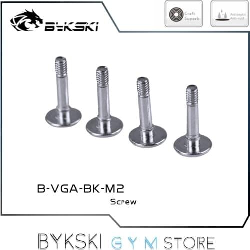 Bykski Mounting Screws GPU Block, M2 Thread 11mm, Water Cooling Acceessoris, 12Pcs/Lot, B-VGA-BK-M2