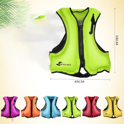 New Adult Inflatable Life Vest Swim Vest for Snorkeling Floating Device Swimming Drifting Surfing Water Sports Life Saving