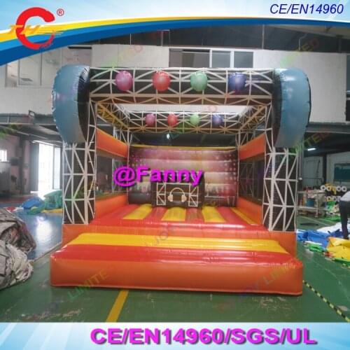 Disco bounce house stage disco dancing moonwalk Inflatable Bouncer2019 new design inflatable bouncy castle jumping bed,free ship