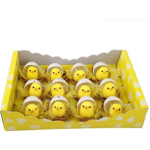 Easter Chick Festive Decoration Small Fluffy Chenille Chicks Cute Easter Basket Stuffers