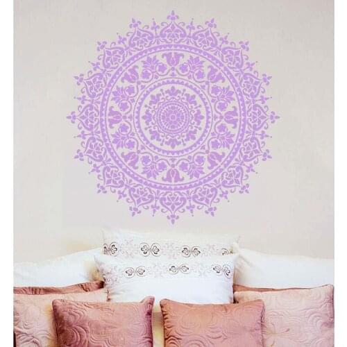 Complete Mandala Flower Decals Wall Stickers For Living Room Home Decor Mural Bedroom Art Vinyl Yoga LC1478