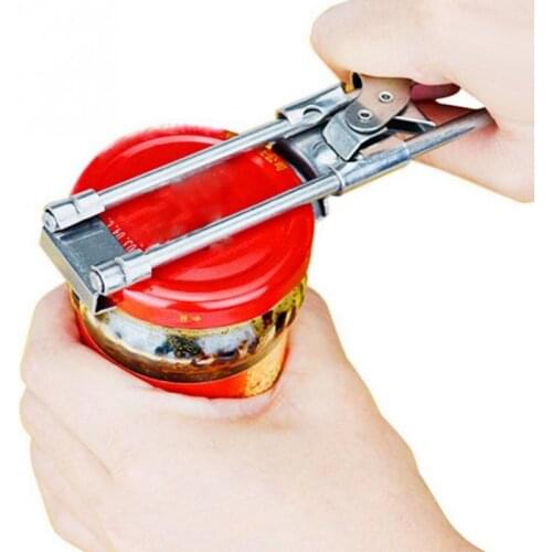 Professional Portable Adjustable Manual Stainless Steel Jar Lid Opener Gripper Can Opener Kitchen supplies Accessories