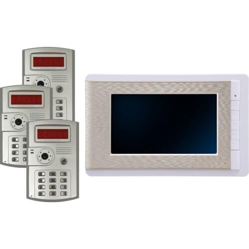 3 In 1 Intercom 7 Inch Wired Video Door Phone
