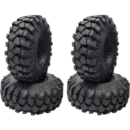 4PCS 1.9 inch Rubber Tyre 1.9 Wheel Tires 108X40MM for 1/10 RC Crawler Traxxas TRX4 Axial SCX10 III AXI03007 90046
