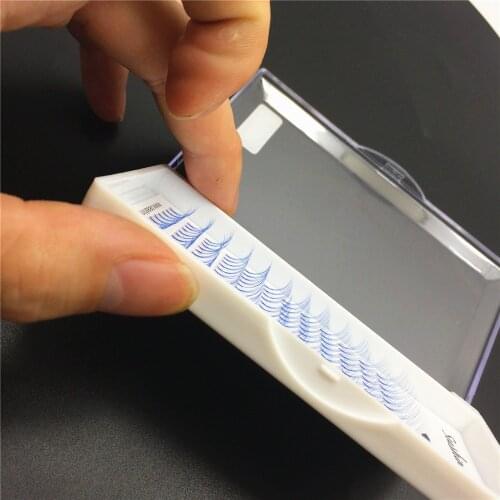 Seashine Colored Pre made Fanned Natural Soft False Individual Color Volume Lashes Extension Handmade Wholesale Free Shipping