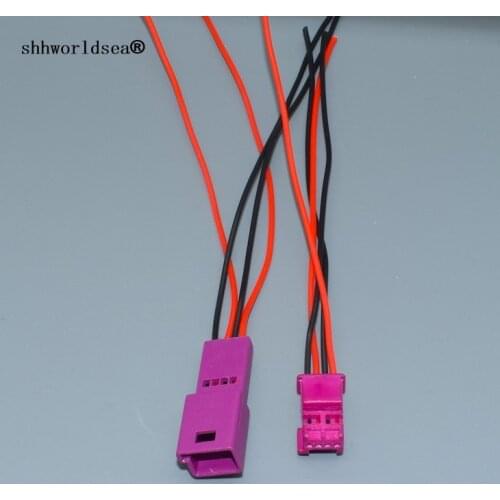 Shhworldsea 4 Pin/Way Female or Male LED Atmosphere Light Lamp Wire Harness Cable Pigtail For BMW x1 740 760 530 520 528 G38