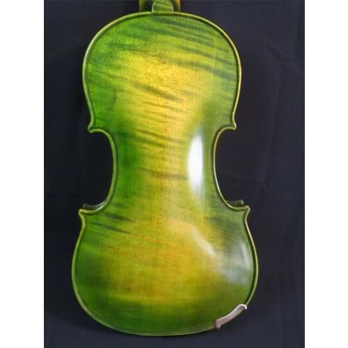 Hand made SONG Strad style Green color 7 strings 4/4 violin, Great sound #11021