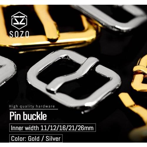 SOZO Leather Work Tool Pin Buckle High Quality Hardware K-gold Plating On Zinc Alloy