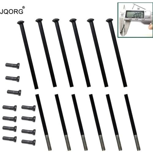 28 Pieces A Lot Black Color Bicycle Spokes Straight Pull Diameter 2.0 mm 304 Stainless Steel Material Mountain Bike Wheel Spokes