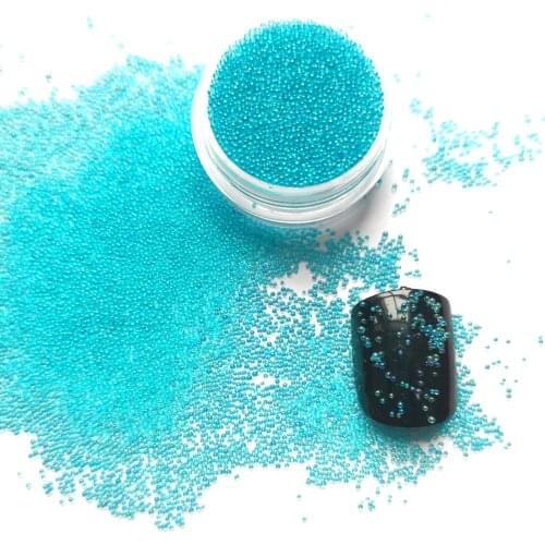 Light Sapphire AB Crystal bead Caviar Nail Art Decoration Mini Glitter Pearl Mini Rhinestones Manicure Nail Art Decoration