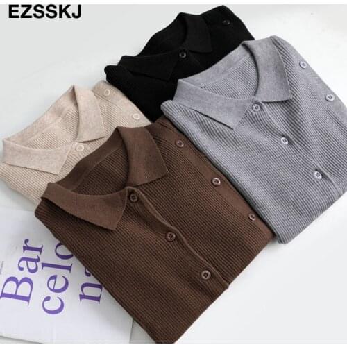 Womens sweaters square neck chic Sweater Pullover Women spring autumn Female Knitted sweater slim long sleeve casual sweater