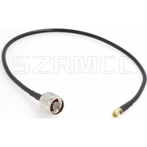 RP-SMA Male with Female Pin to N Type Male Plug Antenna Extension WiFi Cable RF Coaxial Pigtail 50 ohm Cable