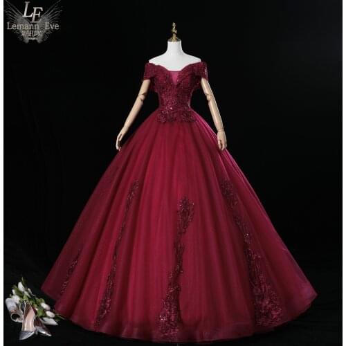 Wine red embroidery vintage baroque ball gown Renaissance Gown queen Victorian/Marie Antoinette Belle