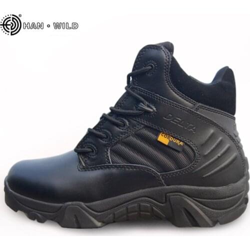 Winter Military Tactical Boots Men High Quality Round Toe Desert Combat Ankle Boots Autumn Mens Leather Army Shoes