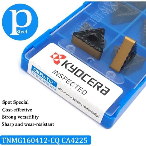 10PCS 100% Original TNMG160412 CQ CA4225 Bicolor Carbide Inserts For Steel TNMG 160412 High Quality Turning Tool CNC Lathe Tools
