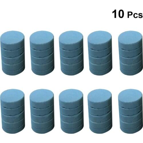 10Pcs Creative Colorful Smoke Pills Portable Smoke Cake Smoke Effect Show Round Bomb Stage Photography Props Aid (Blue)