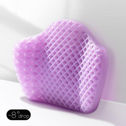 3D TPE Honeycomb Car lumbar cushion backrest seat gel lumbar pillow breathable car support lumbar support car Accessories