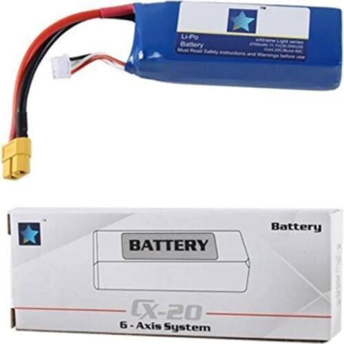11.1V 2700mAh Lipo Battery For Cheerson CX-20 CX20 Auto-pathfinder RC GPS Drone Spare Parts CX-20-010