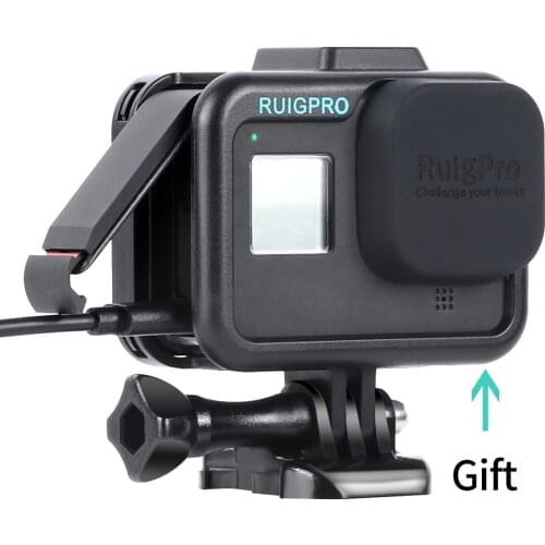 For GoPro Accessories Hero 8 Protective Frame Case Camcorder Housing shell For Hero8 Black Action Camera Gift a lens cover