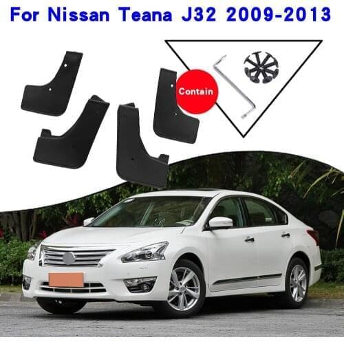 Car Fender Mud Flaps Accessories For Nissan Teana J32 2009-2013 Mudguards Splash Guards Fender Mudflaps Car Fender Mud Flaps
