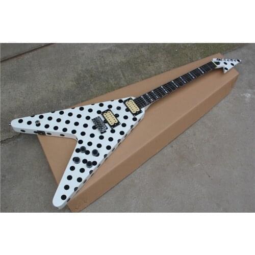 Free Shipping Randy Rhoads Signature Electric Guitar Polka Dot Finish Top China Guitar