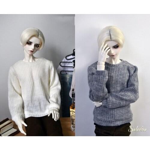 BJD Doll clothes suitable for 1-3 uncle size soft matching round neck sweater doll accessories