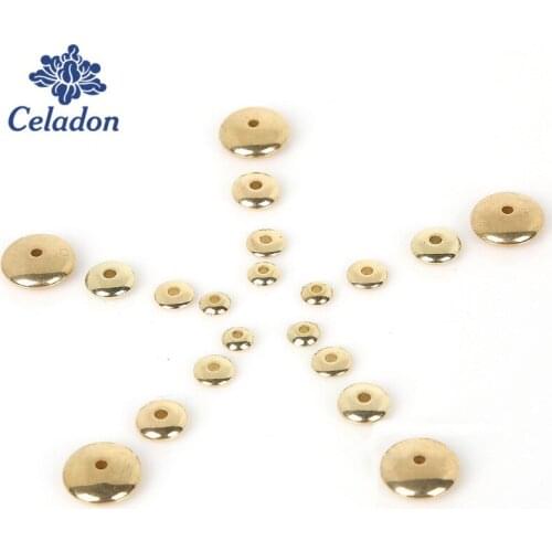Wholesale Price 300-1500pcs Plastic CCB Beads KC Gold/Rhodium Loose Spacer Beads for DIY Jewelry Making