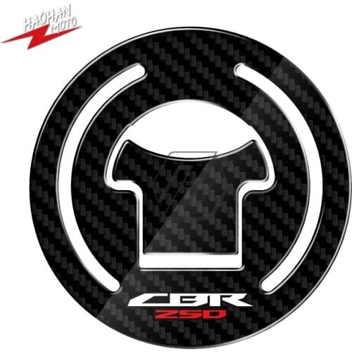 For HONDA CBR250 CBR 250 2011 2012 3D Carbon-look Fuel Gas Cap Protector Decals